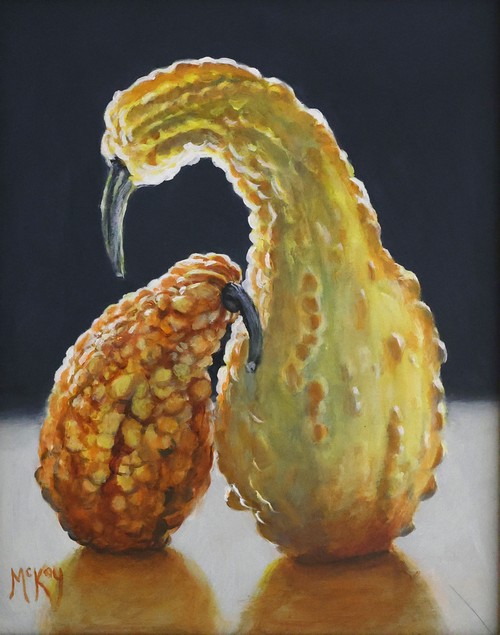 Gourdgeous Love 10x8 $500 at Hunter Wolff Gallery